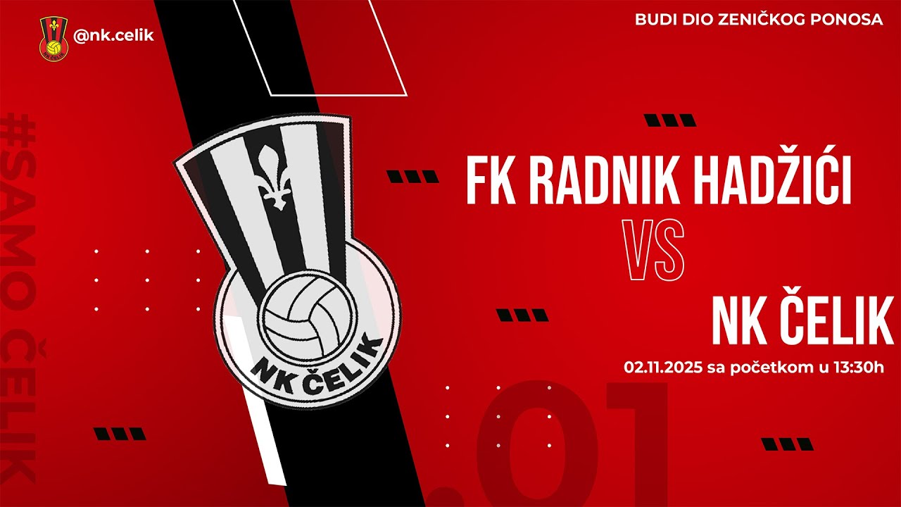 FK RADNIK HADŽIĆI - NK ČELIK | 11. KOLO PRVE LIGE FBIH ⚫🔴