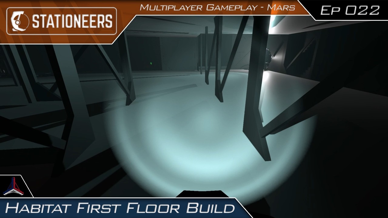 Habitat First Floor Build | Stationeers on Mars - Multiplayer | #022
