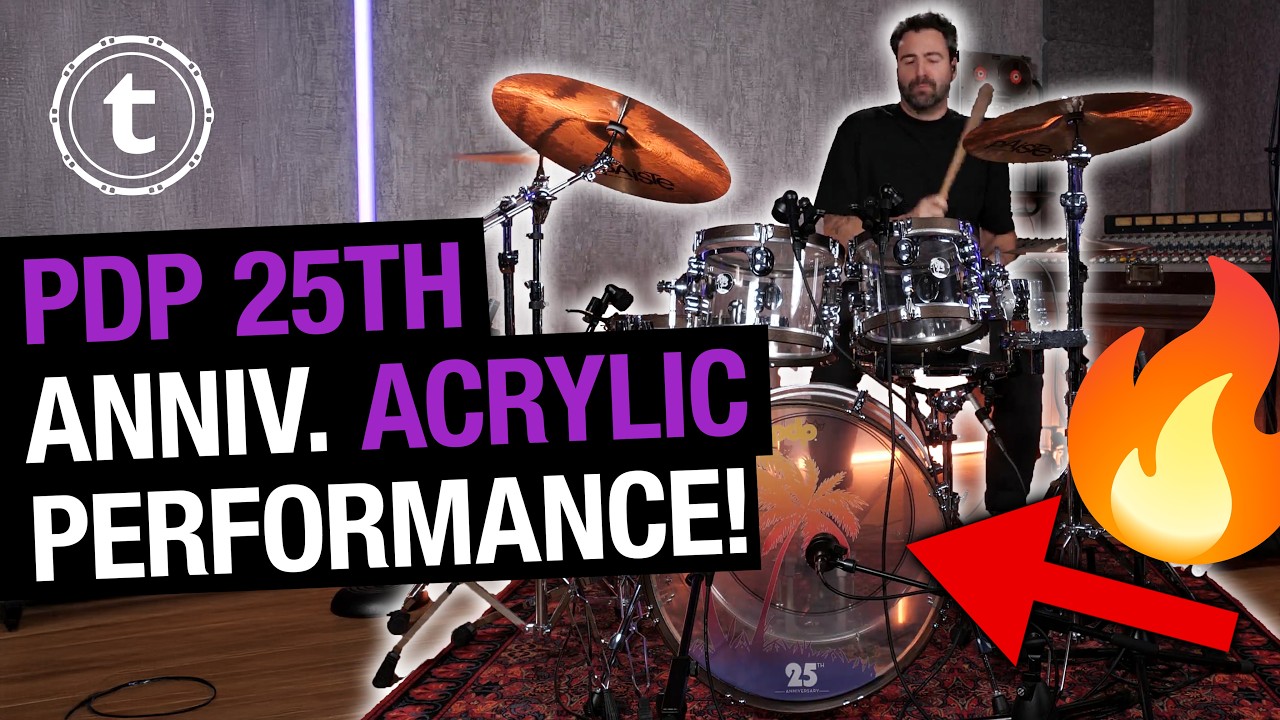 PDP 25th Anniversary Acrylic Kit | On The Wire &ndash; Couch | DrumBash