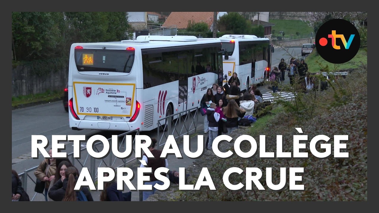 Inondations en Gironde : après la crue historique, La Réole accueille de nouveau ses collégiens