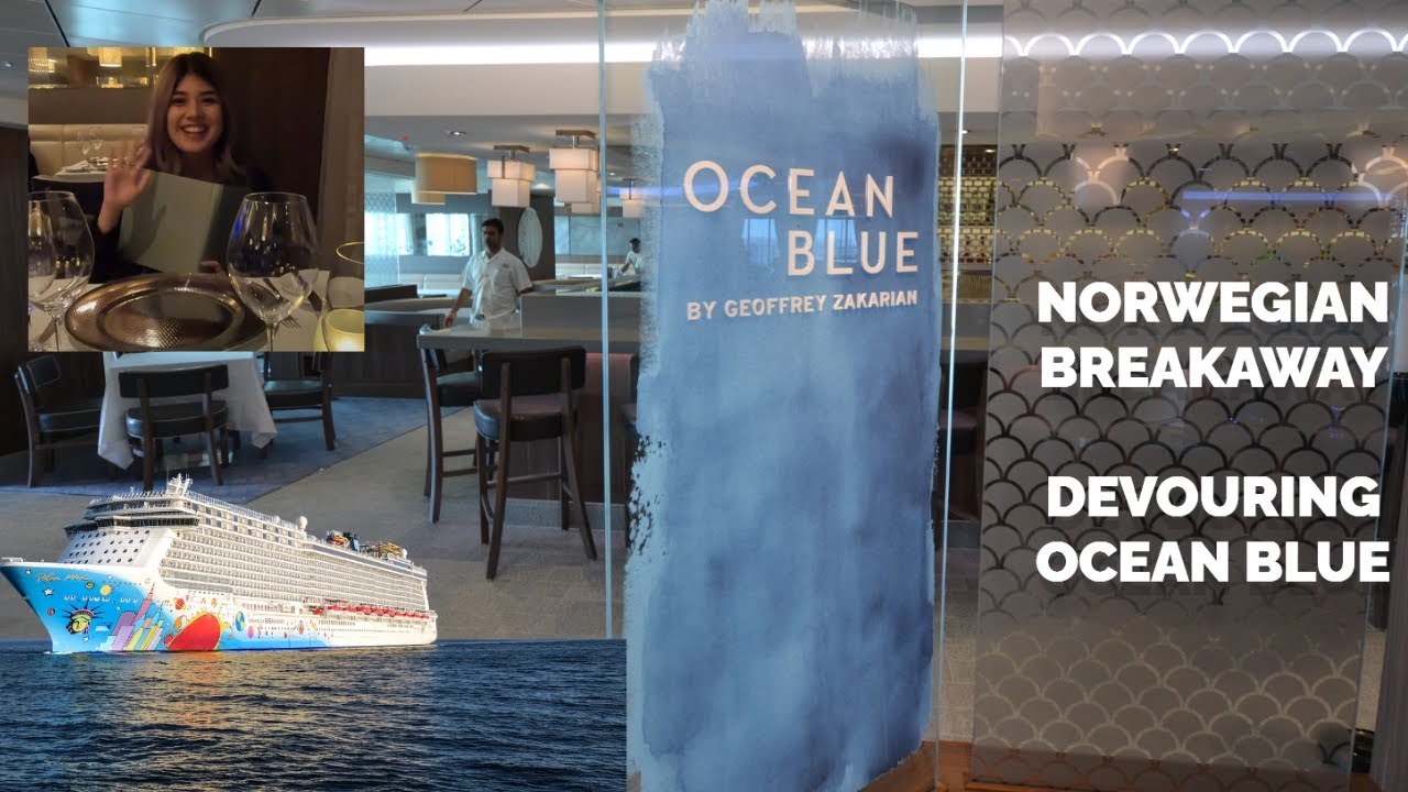 Norwegian Breakaway Day 1 - DEVOURING Ocean Blue Restaurant