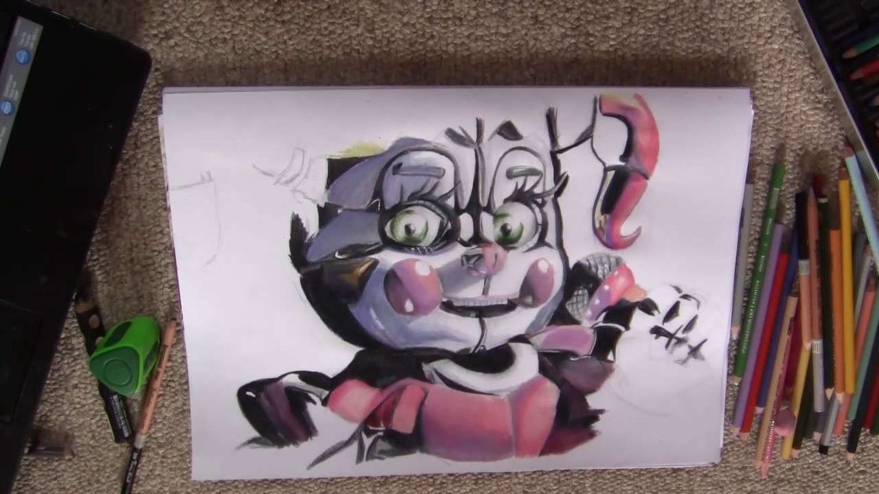 Speed Drawing: FNAF Sister Location | Aye's Drawing Corner