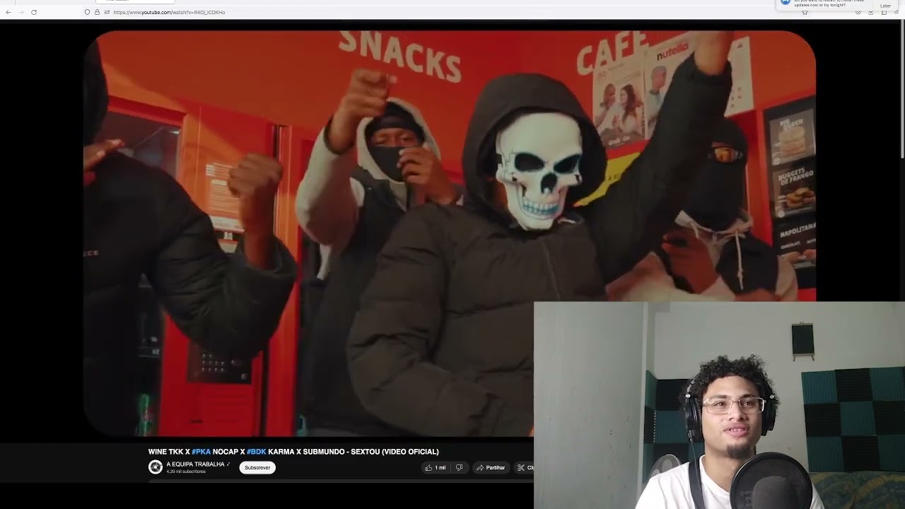 React!!!  WINE TKK X #PKA NOCAP X #BDK KARMA X SUBMUNDO - SEXTOU (VIDEO OFICIAL)