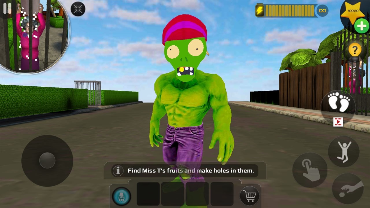 Scary Teacher 3D -miss t run away from hulk zombie