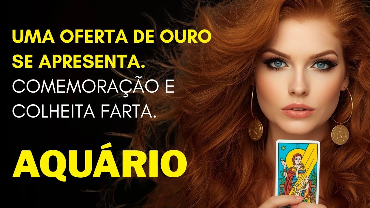 AQUÁRIO ♒ UMA OFERTA DE OURO SE APRESENTA. COMEMORAÇÃO E COLHEITA FARTA.