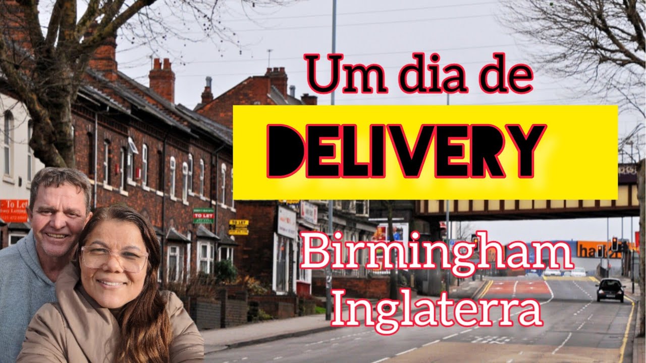 Um dia de DELIVERY / vejam como / funciona / Birmingham interior  Inglaterra