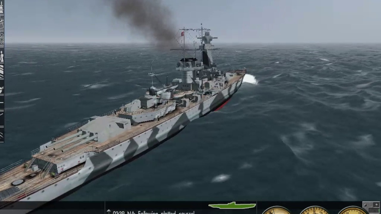 Silent Hunter 3 sinking large convoy at night