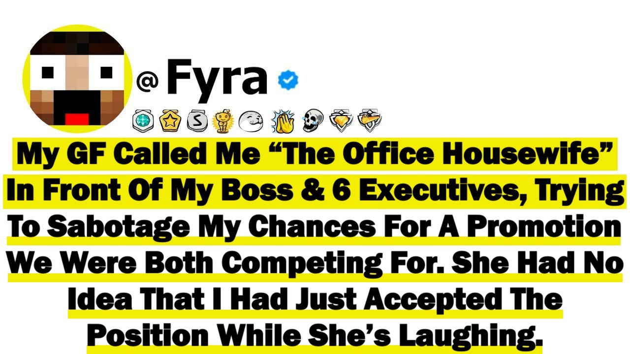 My GF Called Me “The Office Housewife” In Front Of My Boss & Six Executives, Trying To Sabotage My..