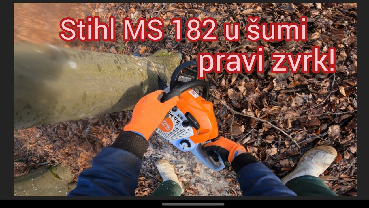 Stihl ms 182 u akciji u šumi! Izvanredna motorka! Pravi zvrk.
