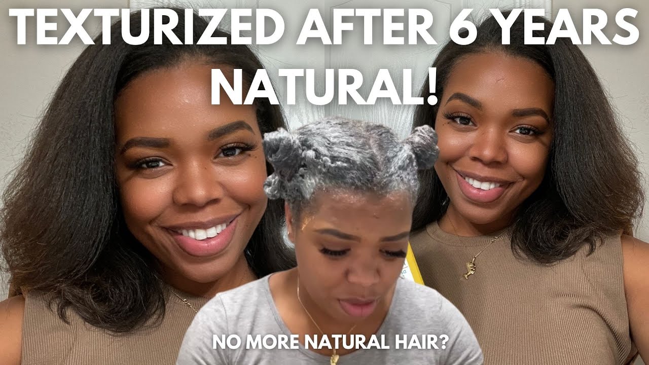 NO MORE NATURAL HAIR! | Texturizer after 6 Years natural 😆🙌🏽