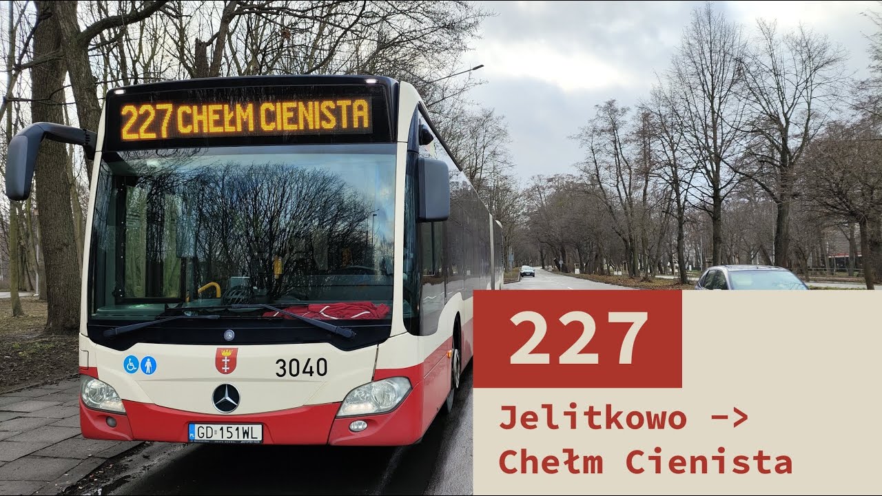 Gdańsk, linia 227: Jelitkowo - Chełm Cienista, Mercedes Citaro C2 G 2020 nr. tab. 3040 (2024 12 31)