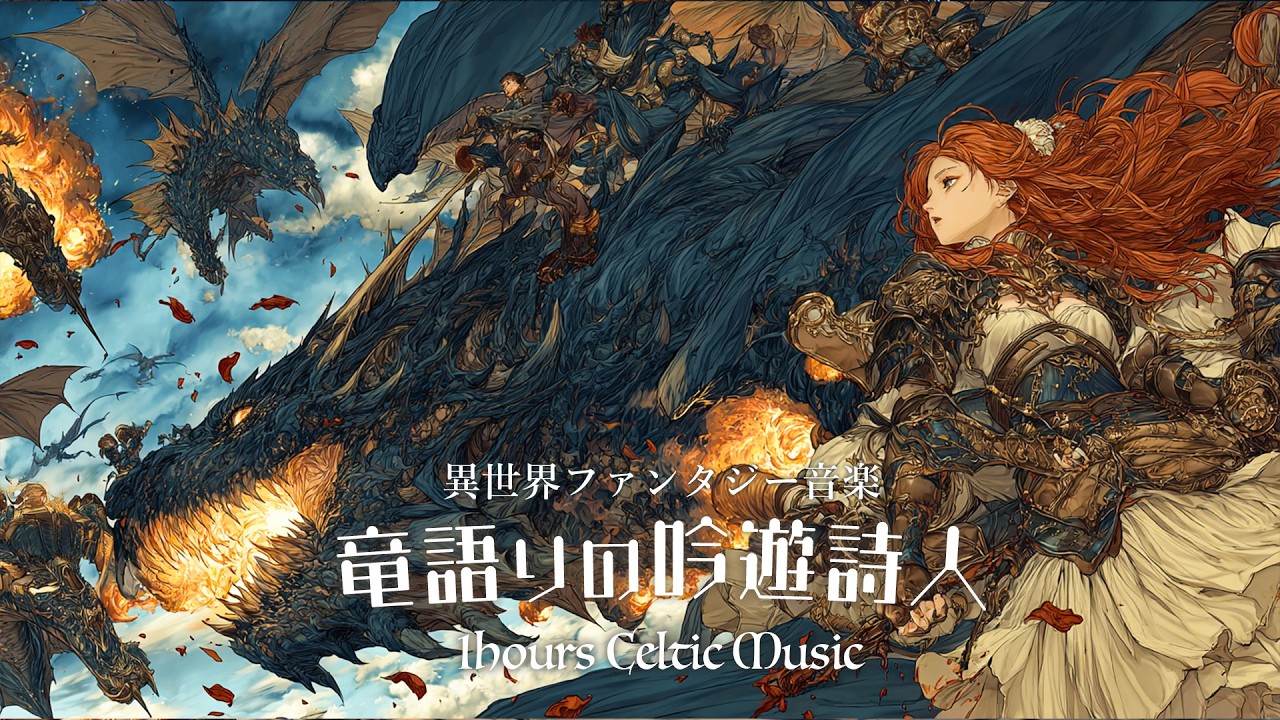 【異世界ケルト音楽】『吟遊詩人の竜探し』歌詞付き｜Celtic Music｜ファンタジー音楽｜Game Music｜日本語HIPHOP