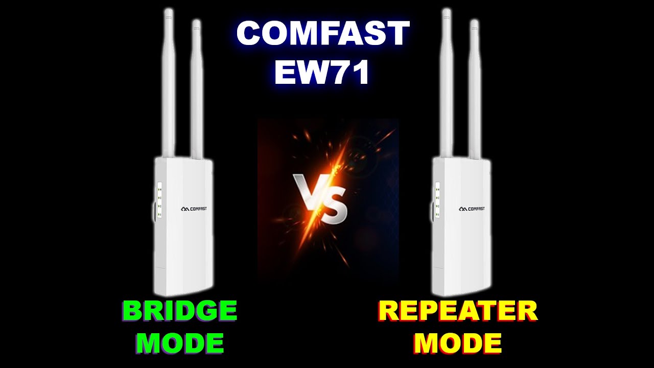 COMFAST EW71 РЕЖИМ МОСТА И РЕЖИМ ПОВТОРИТЕЛЯ