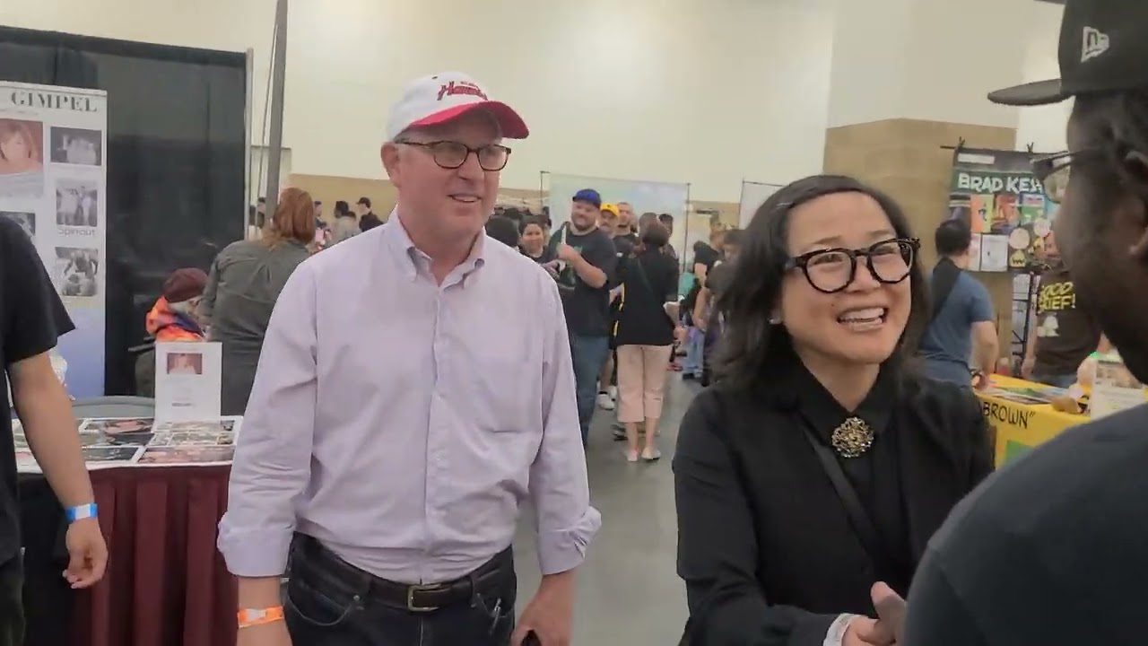Victor Browne and Gladise Jimenez meet at Tremors Pasadena Reunion 2025