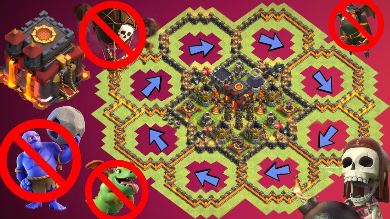 Th10 Farming Base 2017 Anti loot Anti Bowler Anti Valkyrie Anti Lavaloon