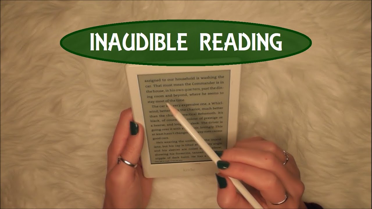 ASMR - INAUDIBLE READING *clicky whisper*