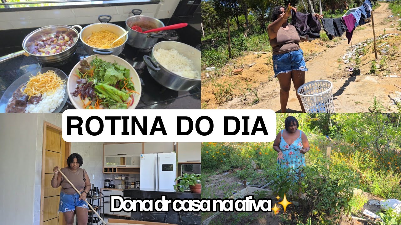 ROTINA DO DIA| ALMOÇO E ORGANIZAÇÃO |VIVENDO UM SONHO no meio do mato 🙏❤️