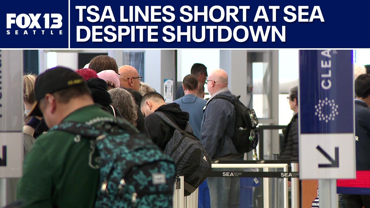 Sea-Tac TSA wait times remain short despite missed paychecks during shutdown
