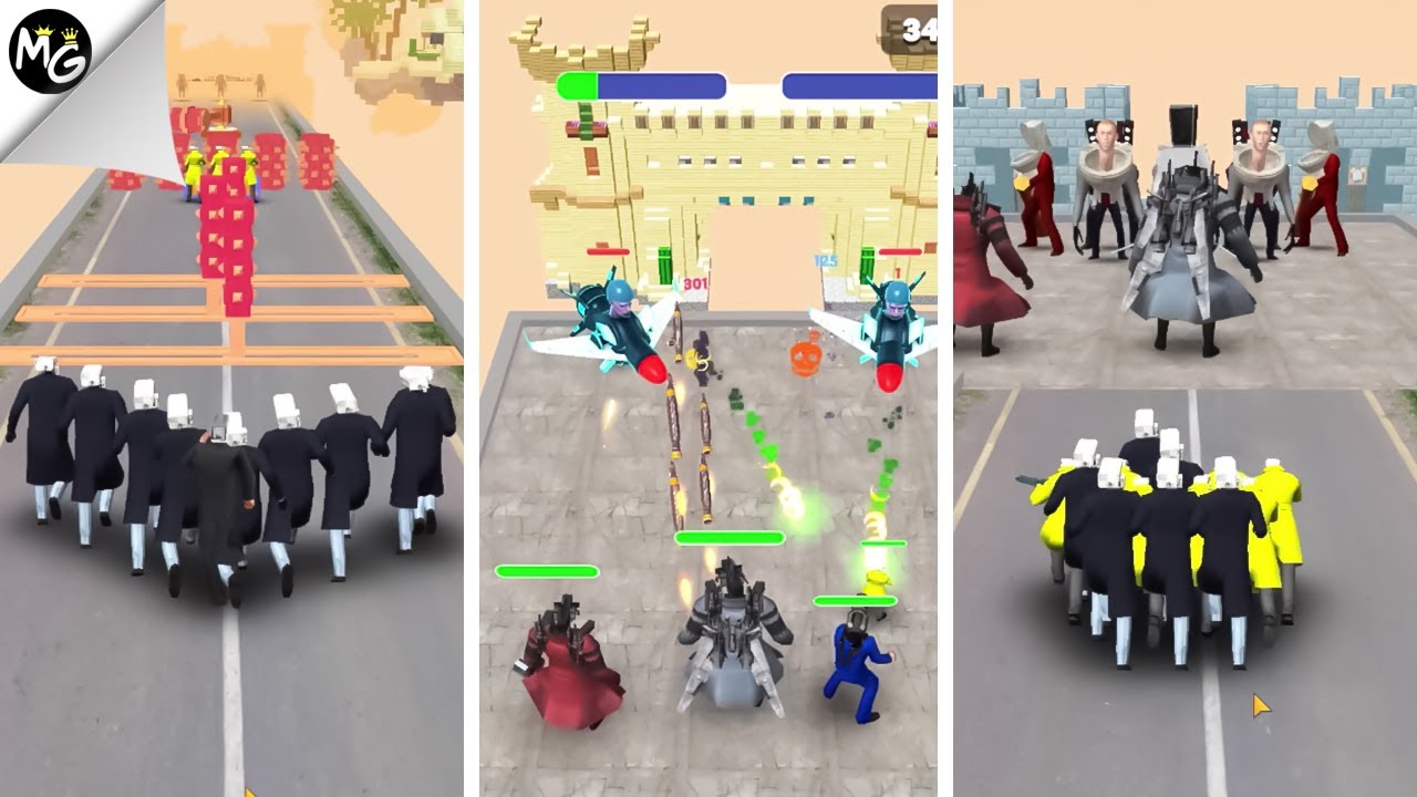 Menyatukan Kameramen Menjadi Titan Kameramen Super Kuat | Game Zombie Evolution Battle