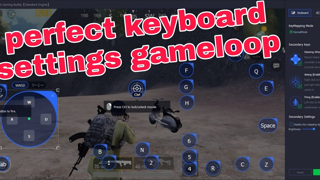 best keyboard settings pubg emulator gameloop -2022(بهترین تنظیمات کیبورد گیم لوپ)