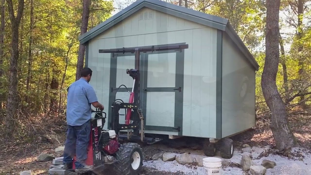 Delivery of our 12 x 24 Shed from Yoder's Dutch Buildings
