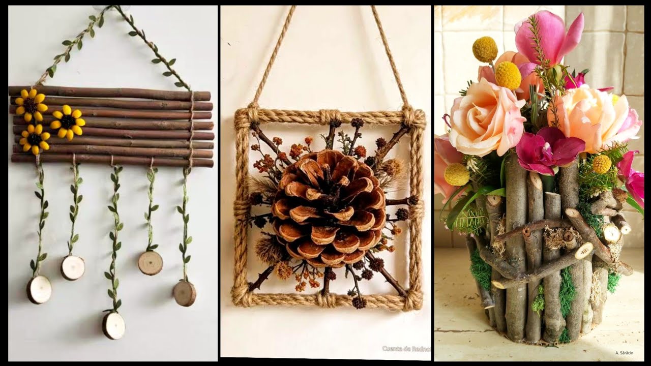 🌲So Creative Rustic Jute and Twig Wood Craft | Easy Handmade Home Décor Ideas🎄