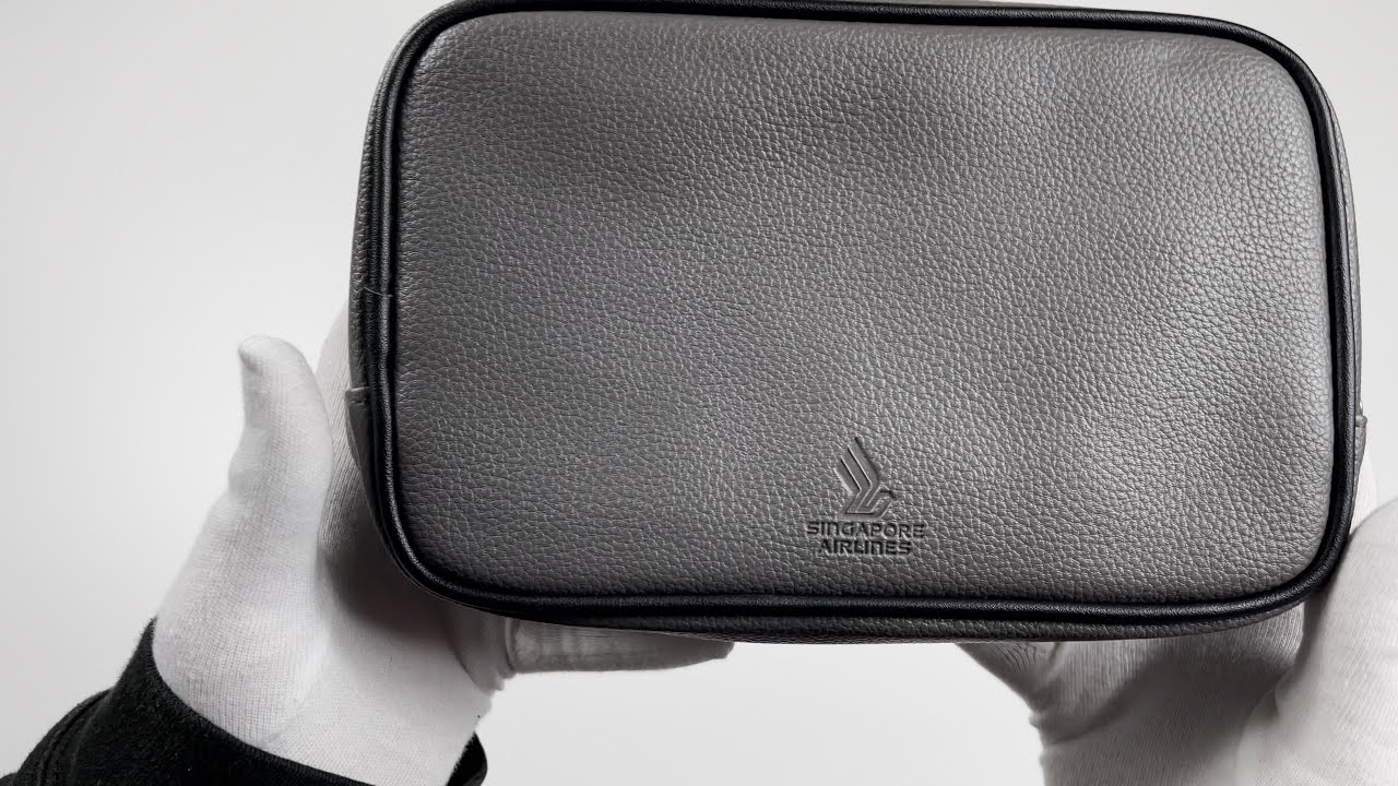 Amenity Kit Singapore Airlines First Class - Lalique ASMR Unboxing