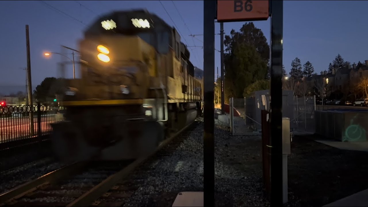 The Complete Caltrain Evening Rush hour at San Antonio on February 9, 2024