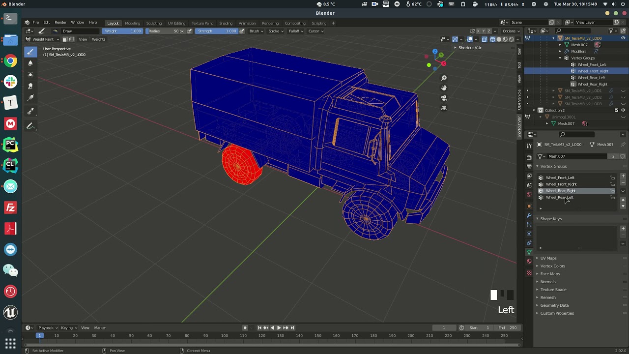 How to add a vehicle/truck in carla using Unreal Engine Editor 4 + Blender for beginners