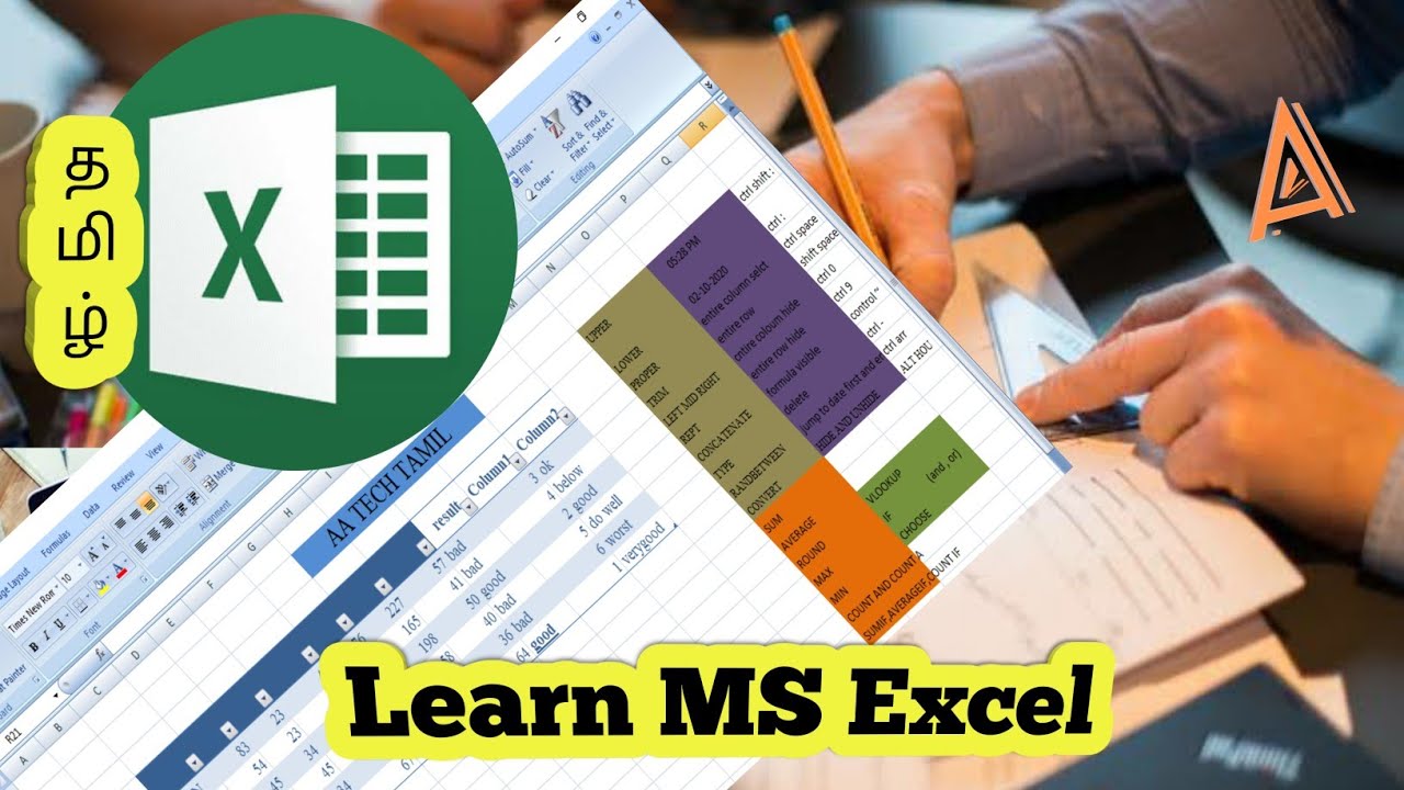 Microsoft Excel in 60minutes தமிழ் | Excel Users Should know | AA Tech Tamil