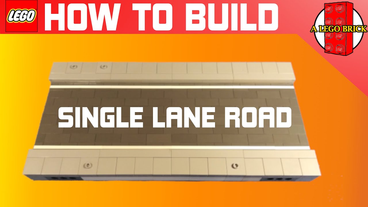 How to build LEGO SINGLE LANE ROAD MILS | Tutorial