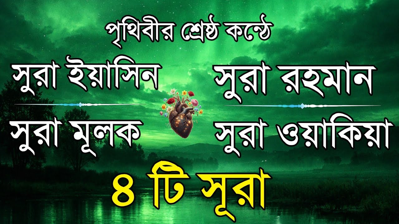 রমজান স্পেশাল | ৪টি সূরা একসাথে | পবিত্র কুরআন তিলাওয়াত | Beautiful recitation by  Mansoor Ghaznawi