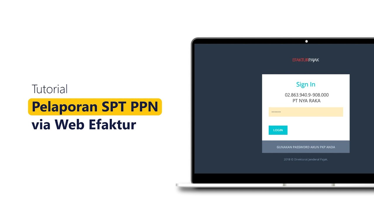 Tutorial Pelaporan SPT PPN via Web eFaktur
