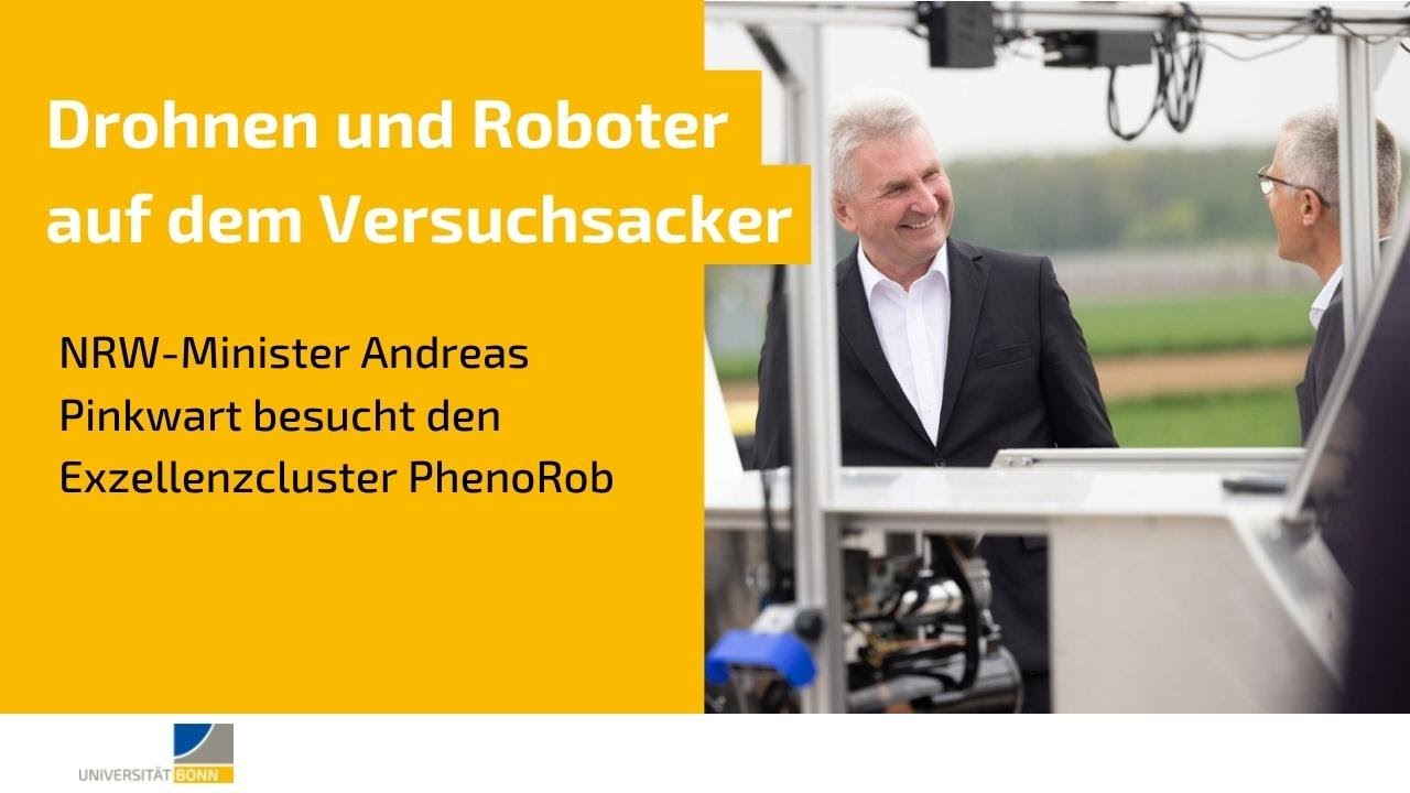 Drohnen und Roboter auf dem Versuchsacker
