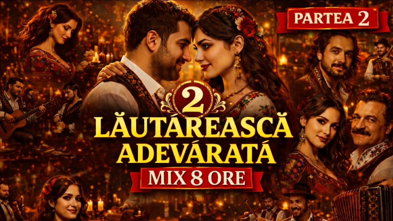 Lăutărească Adevărată #2 - HITURI DE AUR (Mix 8 ORE)🎻