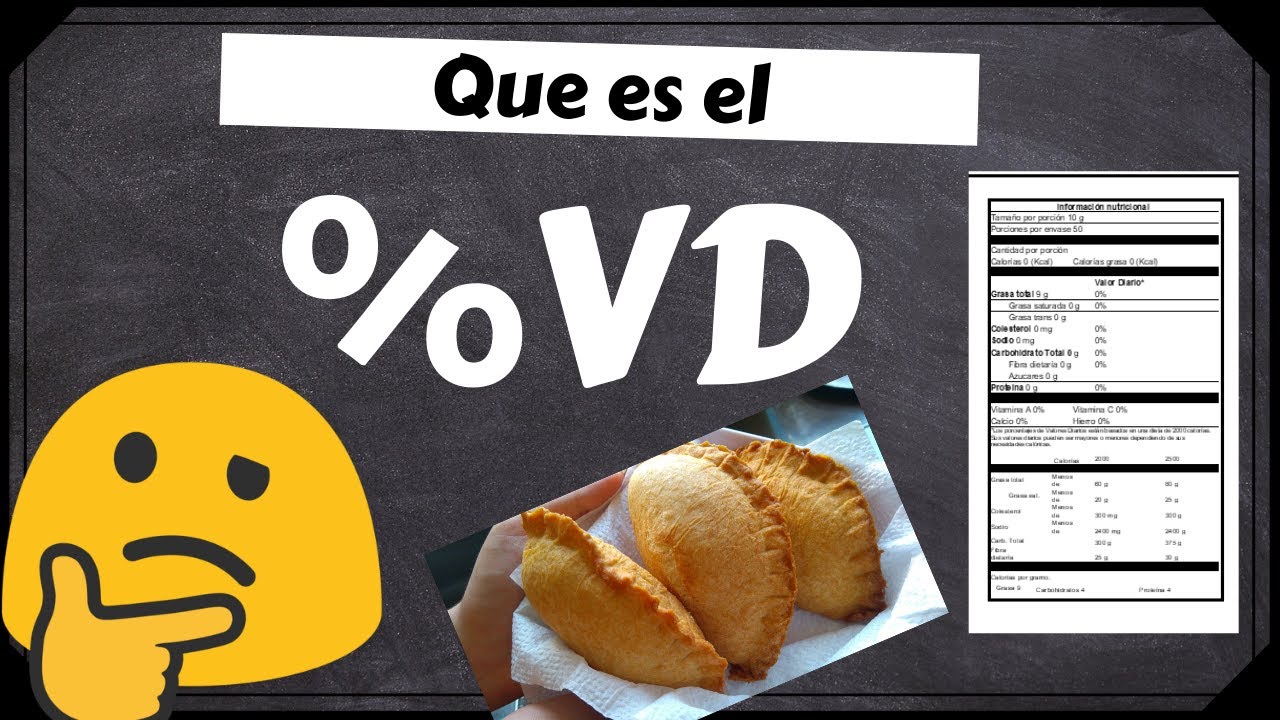 Que es la ingesta diaria recomendada o valor diario recomendado %VD