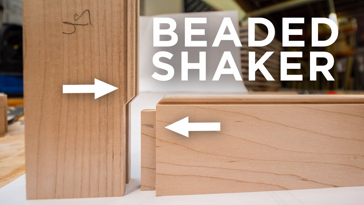 Beaded shaker cabinet door with a JACK MITER