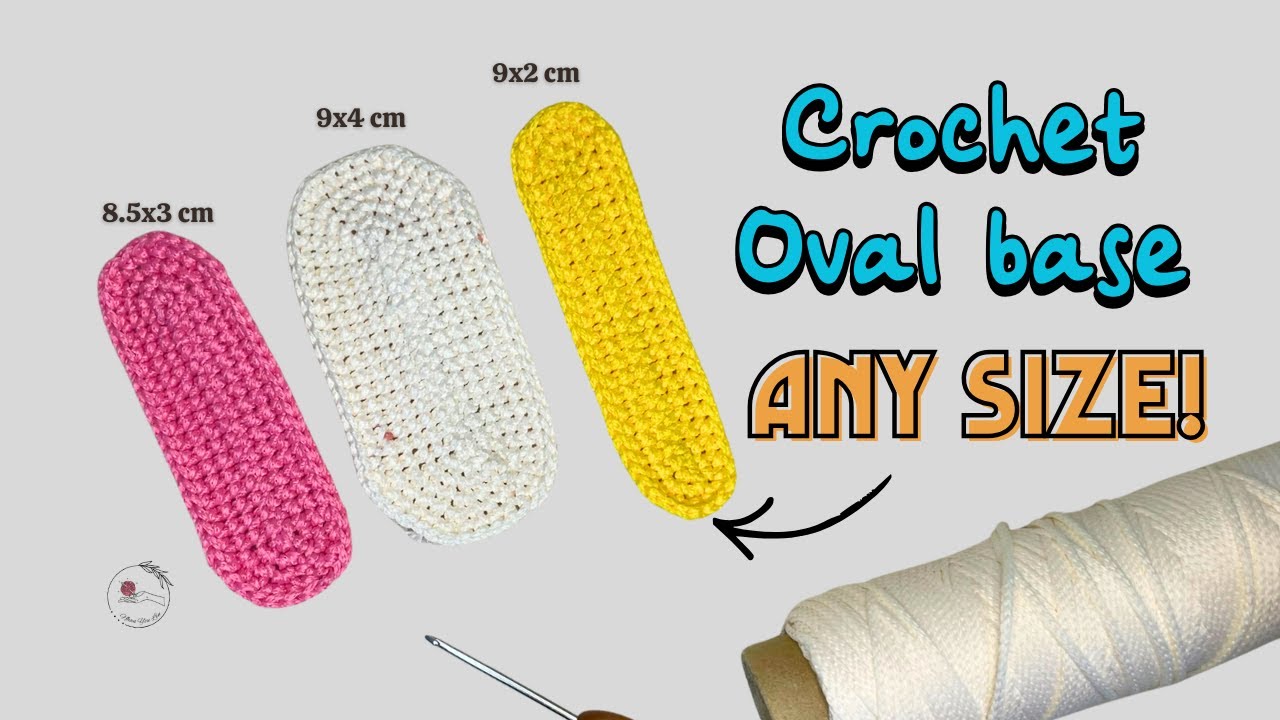 Crochet OVAL BAG Base Formula! (Design Any Size Easy DIY)