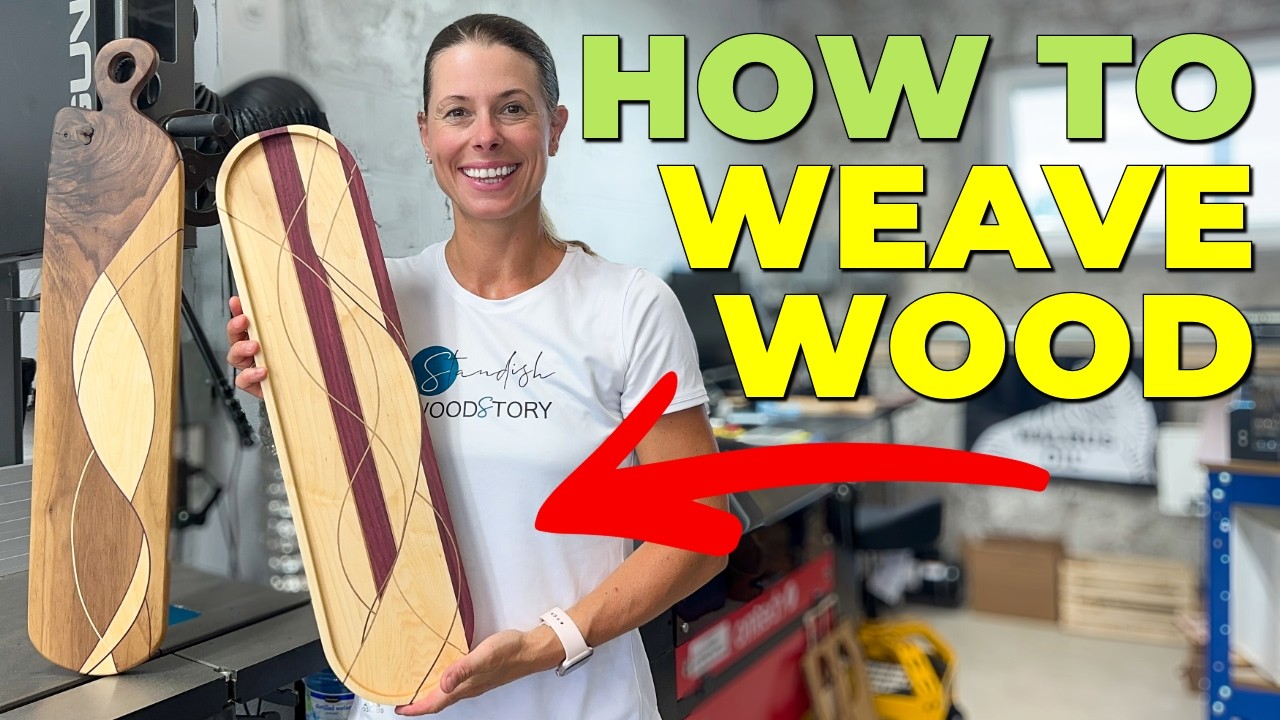 How To Make Weaved Inlay Charcuterie Boards // DIY Woodworking