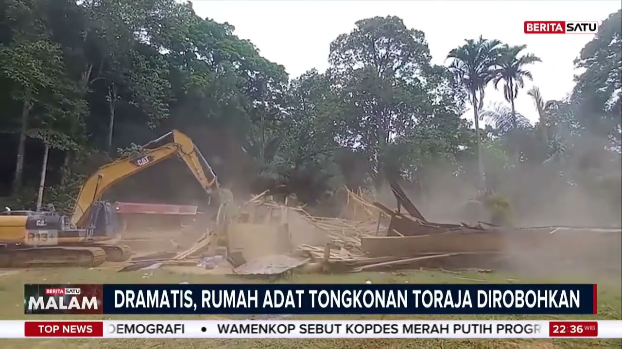 Tangis Pecah Saat Eksekusi Rumah Adat Toraja di Toraja Utara #Beritasatu