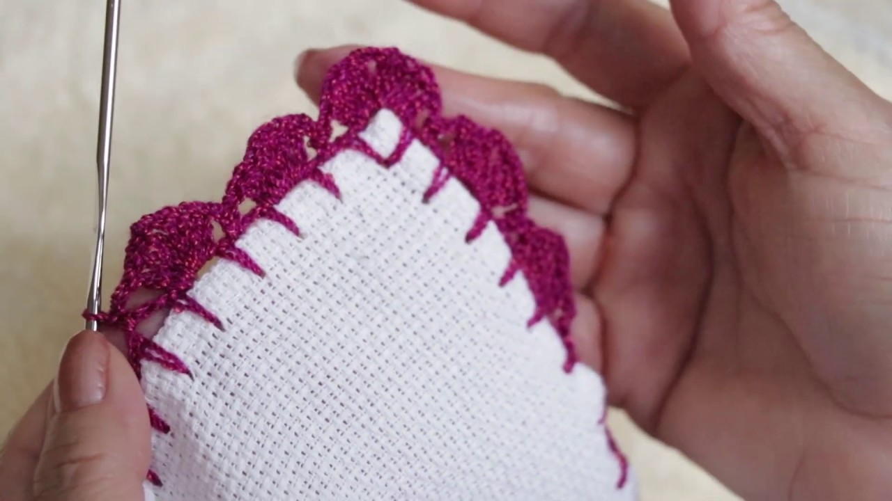 PUNTILLA A CROCHET FÁCIL Y SENCILLA ✅ORILLA PARA SERVILLETA A CROCHET