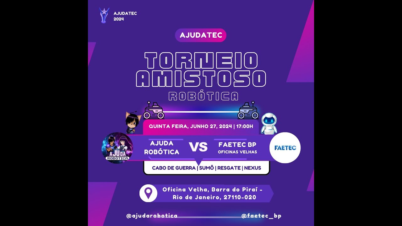 Torneio amistoso de Rob&oacute;tica. FAETEC vs Ajuda Rob&oacute;tica