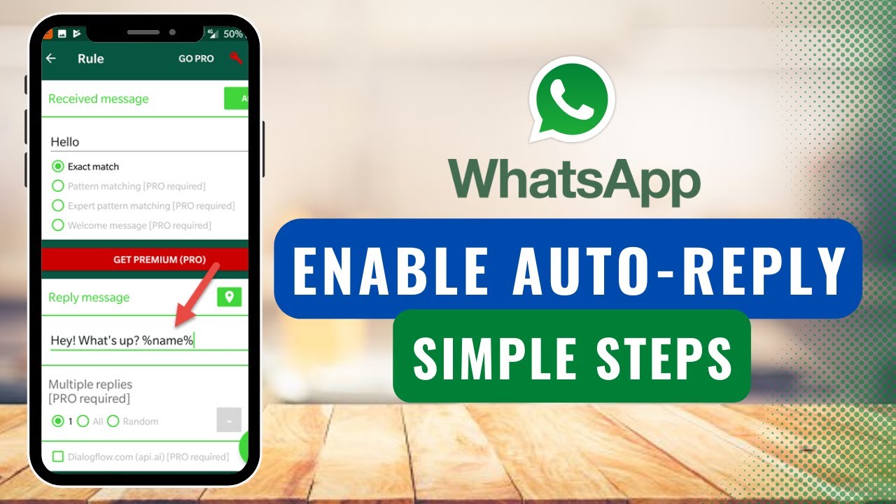 How to Enable Auto Reply to WhatsApp Messages