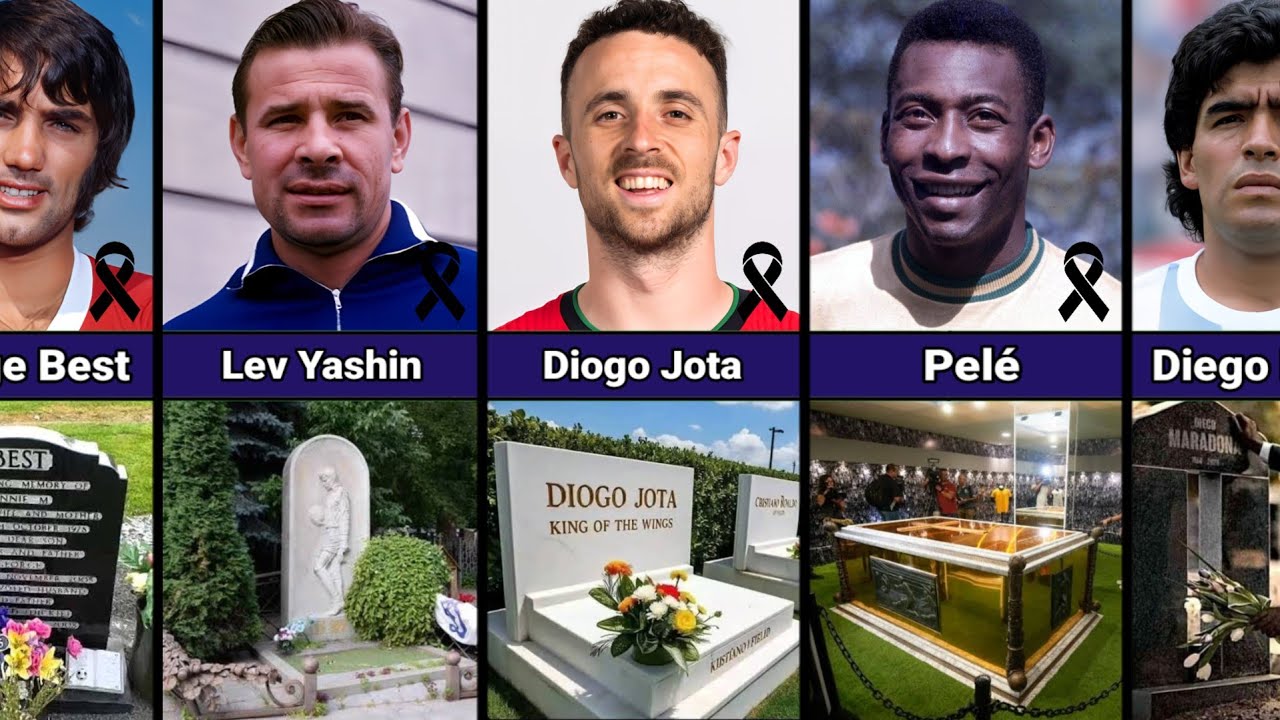 Tombstones Of Greatest Football Players Who Died