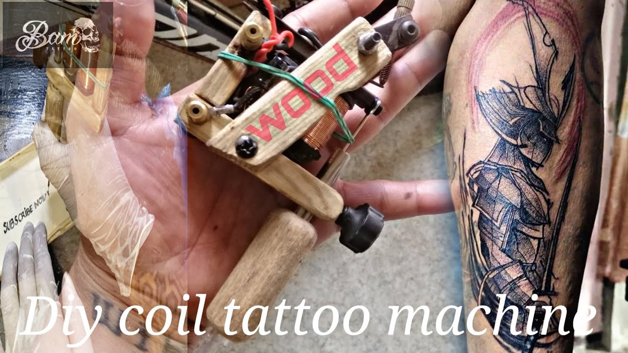how to make coil tattoo machine w/wood pallette/for beginner x affordable ( tutorial DIY )8wrap coil