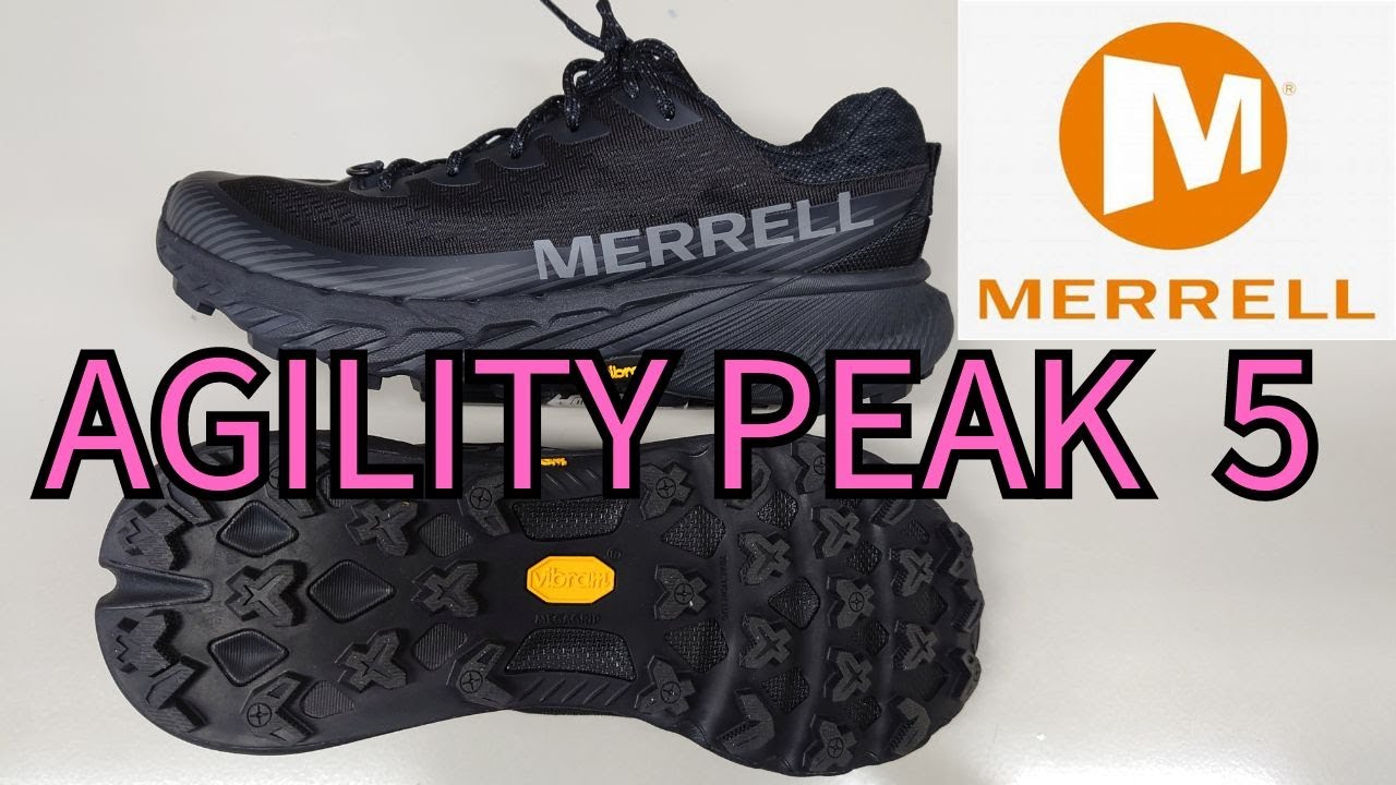 MERRELL アジリティ･ピーク5. AGILITY PEAK 5. メレル 軽量なトレイルランニング用シューズ 厚底で激しいトレランでも安心 Vibram MEGAGRIP ビブラムソール 搭載