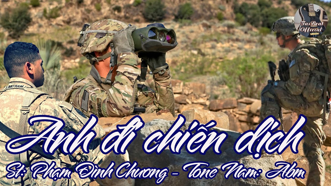 Karaoke Anh Đi Chiến Dịch Tone Nam | TAS BEAT