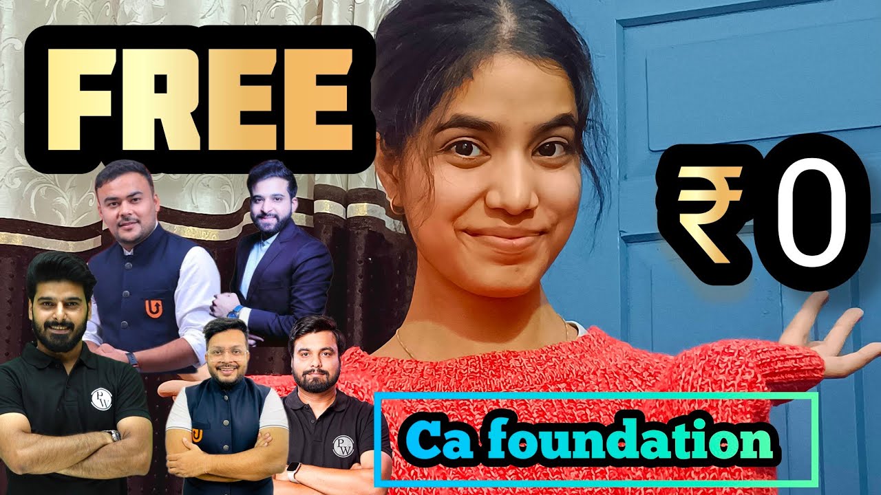 Best Free YouTube channels & Teachers for CA Foundation 😳 CA foundation free self study playlists