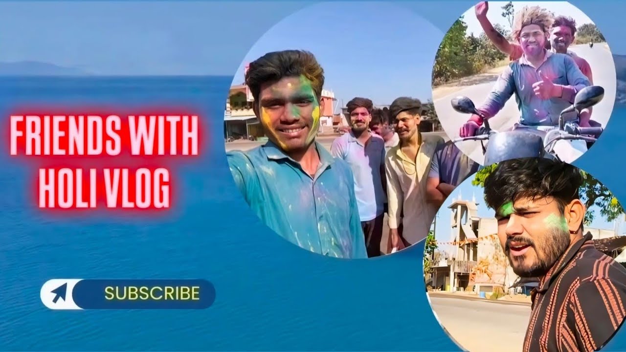 Holi vlog full enjoy  full public #viral #minivlog #harshpushptode #vairlvlogs #vlog #india 