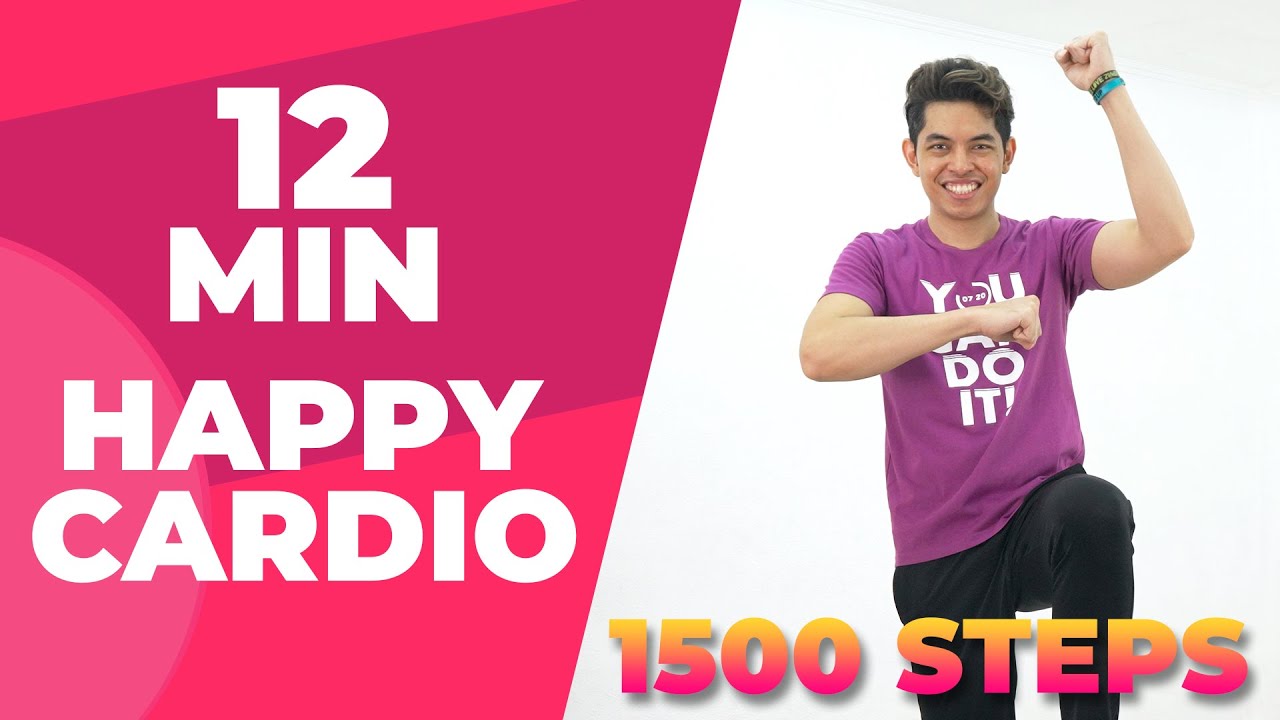 12 MIN Happy Cardio • Walking Workout #117